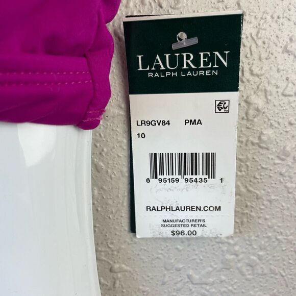 NWT Lauren Ralph Lauren Matching Bikini and Bottoms Size 10 - Picture 4 of 8